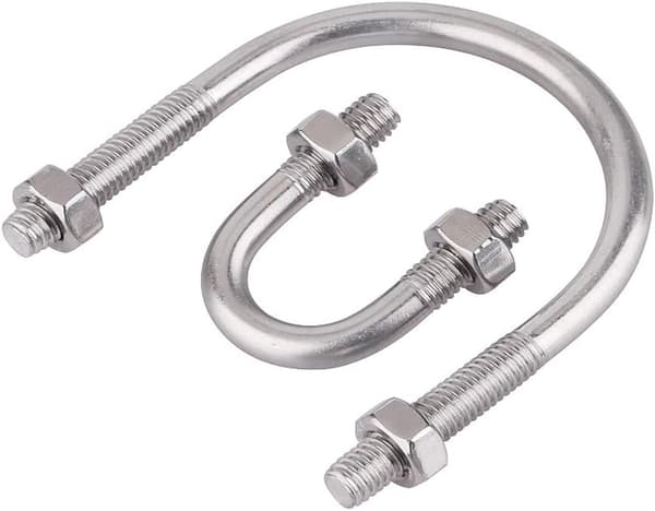 304 Rostfritt Stål U-Bult, U-Bult Med Muttrar, M8×60mm, 2st