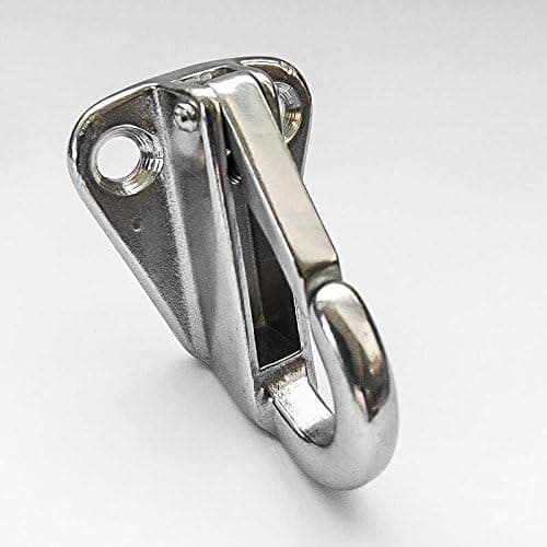 5x karabinhager på rustfri stålplade - Karabinhager - ∅ op til 13 mm