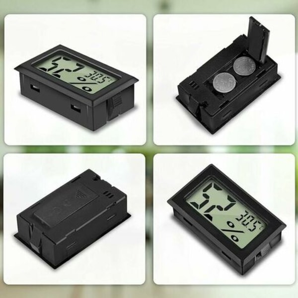 Mini digital LCD-termometer hygrometer temperatur fuktighet -50-70℃ 20%-99% Rh bärbar termometer termo för kontor inkubatorer reptiler