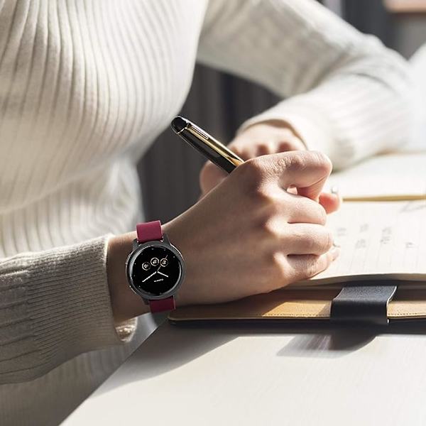 Silikonklokkebånd for Garmin Vivoactive, Samsung Galaxy Watch, 18mm hurtigutløser-erstatningsbånd