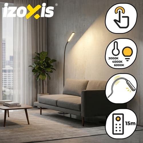 LED gulvlampe med fleksibel hals - 180 cm