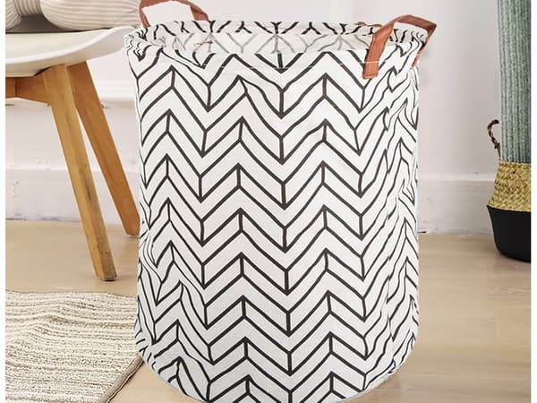 Kokoontaitettava pyykkikori - 45L white