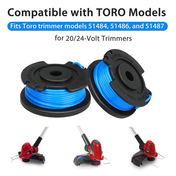 2 stk. erstatningsspoler for Toro gresstrimmertrådspoler 88524