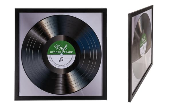 LP ramme til vinylplade - Pladealbumramme - Glasfront - 32x32cm 2-Pack 1010
