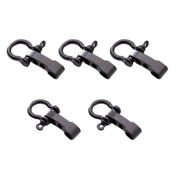 Adjustable Buckle Alloy Shackle Adjustable D Ring Shackle Alloy Shackles,5 Pieces Shackle Buckle, for Climbing Equipment,Outdoor