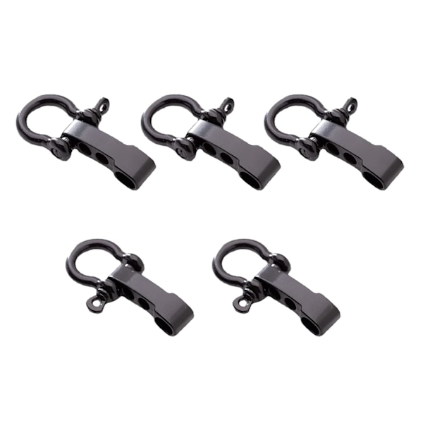 Justerbar spänne legering shackle justerbar D-ring shackle legering shackle, 5 stycken shackle spänne, för klättringsutrustning, utomhus