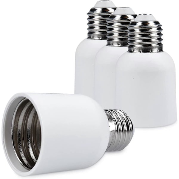 4x Sokkeladapter - E27 til E40 Sokkelkonverter - E40 Base Lampeholderadapter for LED Halogenpære