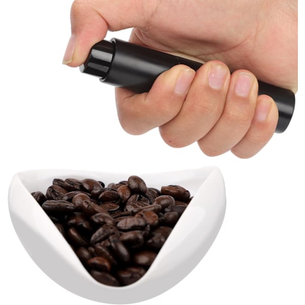 2 st doseringskopp för kaffe med sprayflaska, doseringsbricka i keramik för kaffebönor och sprutor för tesats