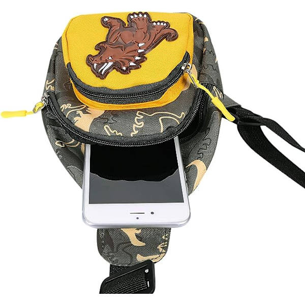 Dinosaurie Crossbody Väska Små Barn Pojkar Axelväska Söt Handväska Kedja Messenger Väska för Barn Flickor Ålder 2-6