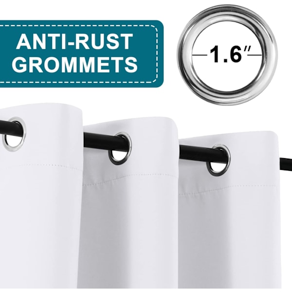 Mørklægningsdørgardiner, øjeblikkelige gardiner med termisk isolering, privatlivsgardiner til badeværelse og døre, 1 panel negro 34*79inch