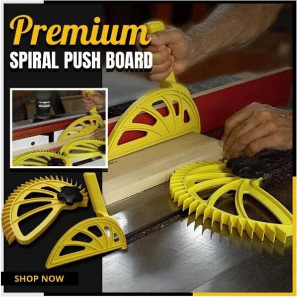 Spiral Push Board Bordsåg Träbearbetningsverktyg, Handverktyg Push Stick Block Bordssågfogar Träbearbetningsverktyg
