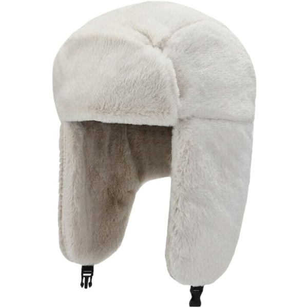 Vinter Damer Män Varm fuskpälsmössa Outdoor Earwarmer Trapper Hat Cap
