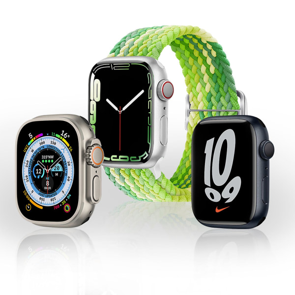 Rem for Apple Watch 49mm / 45mm / 44mm / 42mm Vevd Lime grønn