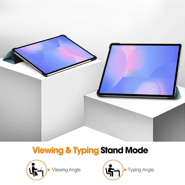For Samsung Galaxy Tab S10 FE+ Deksel Mønstertrykk Lær Stativ Tablet Cover