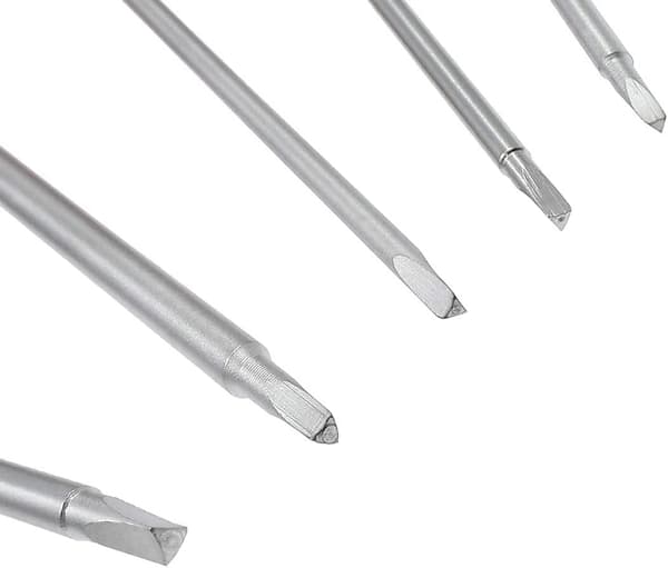 6-delad triangulär skruvmejselset, magnetiska triangulära skruvmejselbitar 1,8 mm 2,0 mm 2,3 mm 2,7 mm 3,0 mm 4,2 mm leksaker