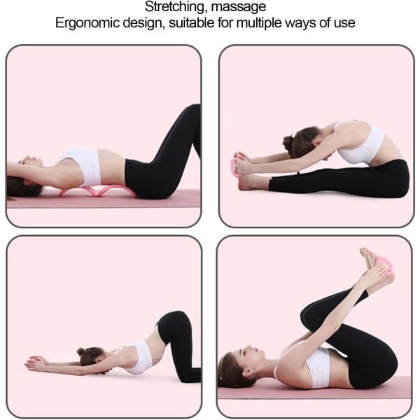 Yogaring, tränings- och fitness , bärbar yogacirkel Ergonomisk stretchmotståndsring