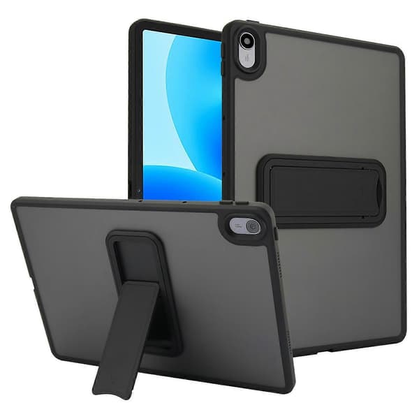 Huawei MatePad 11.5 -kotelo jalustalla, TPU+PC, pehmeä tablettisuojus - Musta