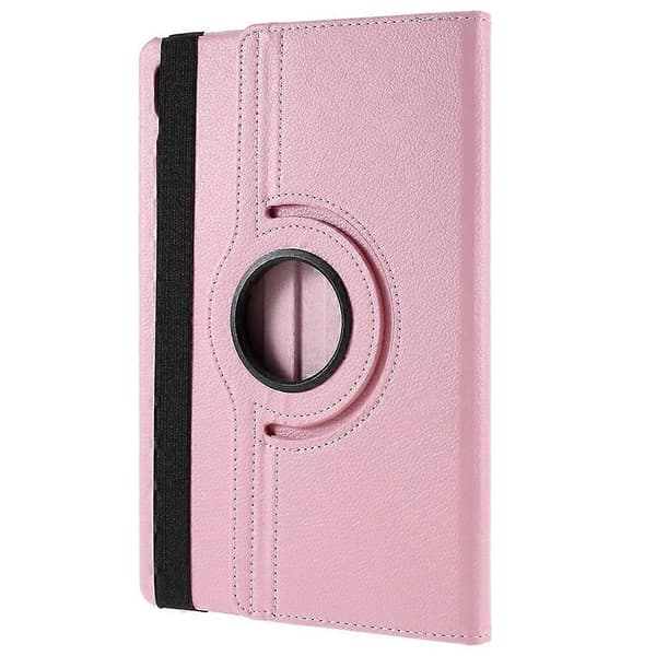 Til Samsung Galaxy Tab S10 FE+ Etui Roterende Stativ PU Læder+PC Tablet Cover med Elastikbånd