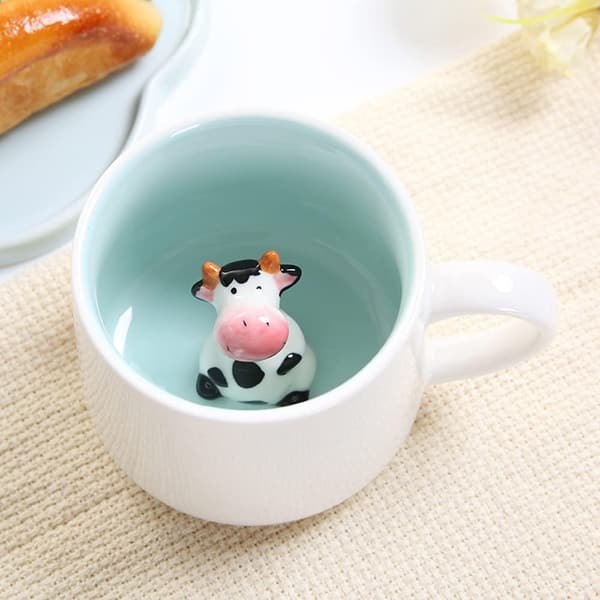 Keramiske krus 230ml (melkeku)