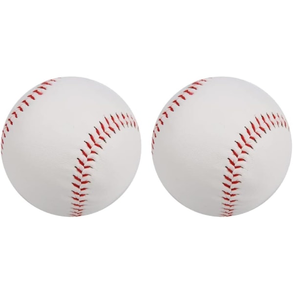 Professionell baseball, handsydd PVC-baseboll i mjukt skum för vuxna ungdomsträning Professionell basebollspel (2 delar)