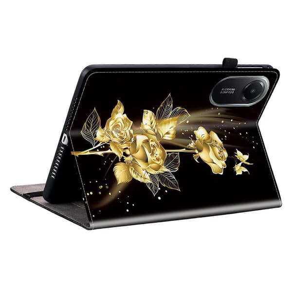 Läderfodral för Xiaomi Redmi Pad 2 Mönstertryckt Ställ Tablet Skydd med Kortfack