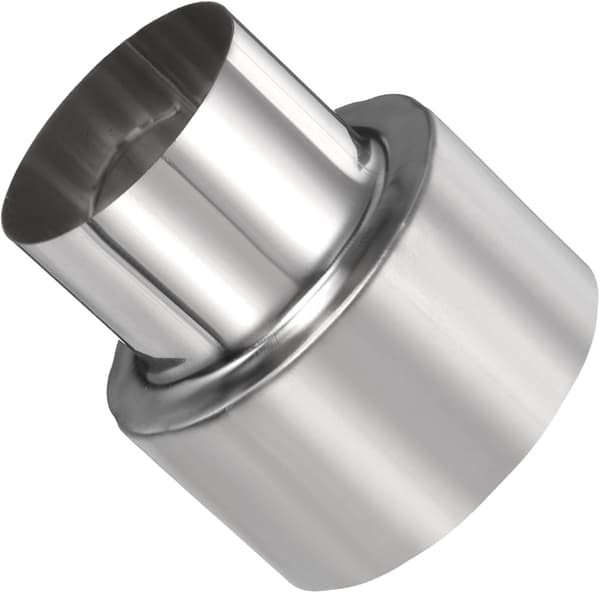80 mm ID. til 60 mm OD. Udstødningsadapter Reducer-forbinder, Universal Rustfrit Stål Brændeovnsrør Rund Kanal Koblingsfitting