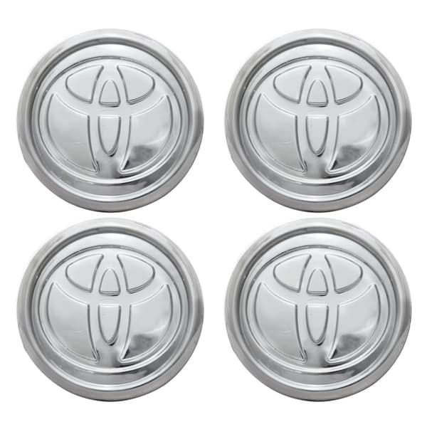 Toyota centrumkåpor / hjulnavsbilsemblem - 4-pack 57mm - Silver