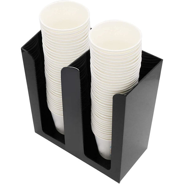 Engångs Dispenser för Pappersmuggar, Akryl Kaffe Mugg och Lock Förvaring Organizer