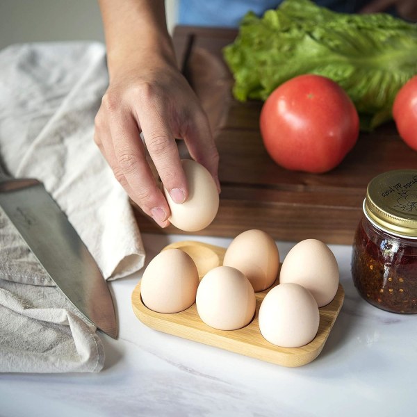 Mini bambus 18 hullers egg brett sett, 3 små stativer, høykvalitets antikk tre egg stativ for djevel egg 3 stykke sett