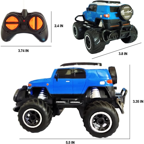 Fjärrstyrd bil för småbarn, terränggående elektrisk leksaksbil, 30 km/h höghastighets 2WD RC-bil, för barn i åldrarna 3, 4, 5, 6, 7, 8 och 9 år, unisex