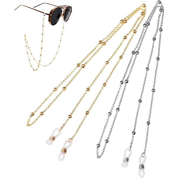 Set of 2 Glasses Chain, Glasses Rope Beaded Glasses Chain Glasses Rope Sunglass Lanyard