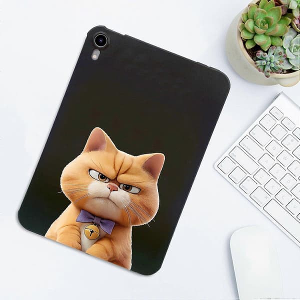 Fodral för iPad mini (2024) Mönstertryck Slim TPU Tablet Skyddsfodral - Garfield Cat