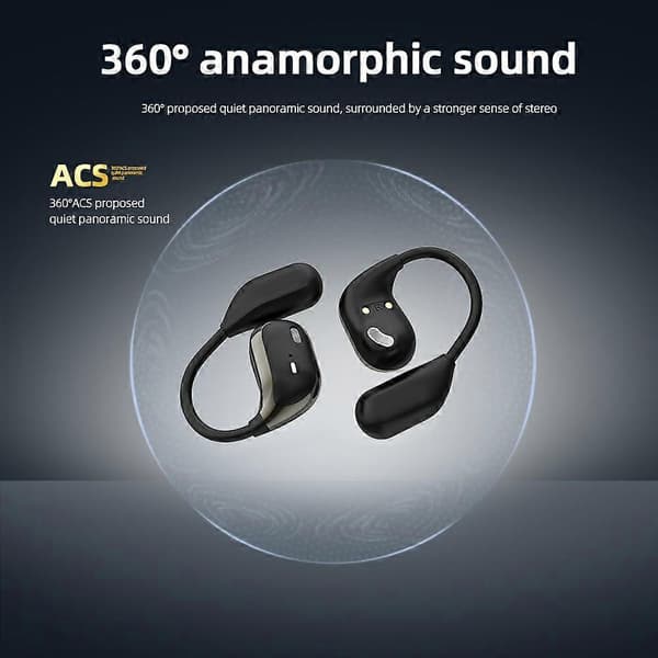 Typ A JM15 OWS Trådlösa Bluetooth Hörlurar Digital Display Öronkrok Musik Samtal Headset