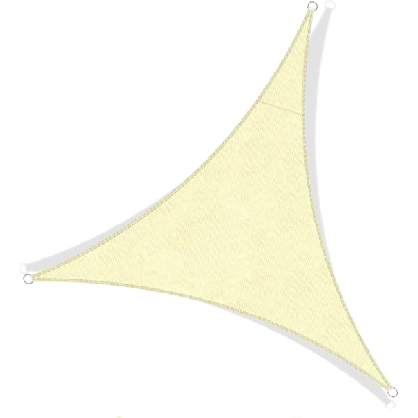 Skuggskydd, Vattentät Markis UV-skydd Triangulär Skuggskydd för Trädgård Uteplats Camping Light Yellow 2*2*2M