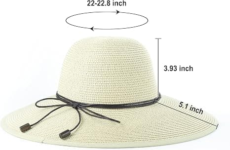 Dame Sommer Bredskygget Solhat Strand Foldbar Solhatte Floppy Roll Up Cap Uv UPF 50+ Caps beige