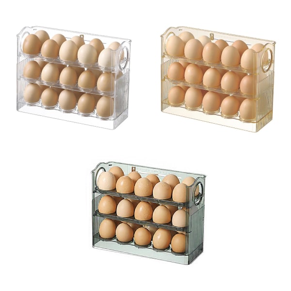 Full Kitchen Refrigerator Egg Rack - Tre-nivåers äggbricka