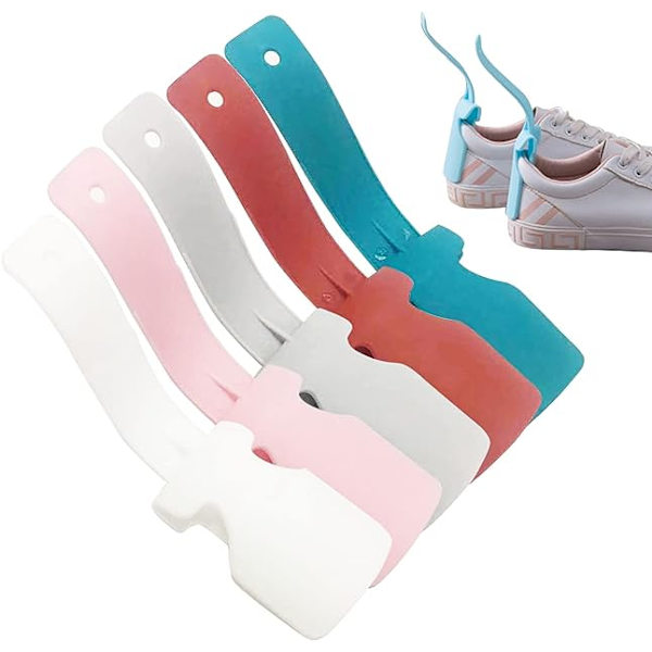 5 st Lazy Shoes Helper Slider Enkla På Skor Plast Skohorn, Bärbar Sko Lyft Hjälp Handtag Skohorn, Sock Slider Handtag Skohorn