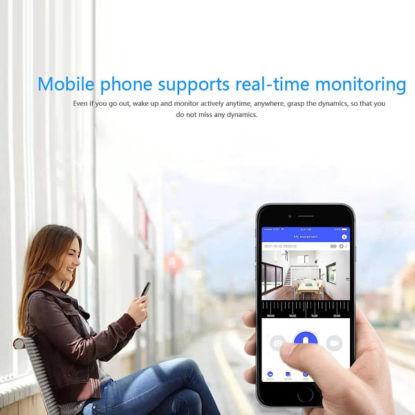 Trådlös WiFi-videodörrklocka Smart Phone Dörr Ring Intercom Säkerhetskamera Klocka