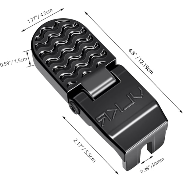 1 til 10 mm cykel bagpedal foldbar sammenklappelig skridsikker bagsædepedal mountainbike cykeltilbehør elektrisk cykelpedal