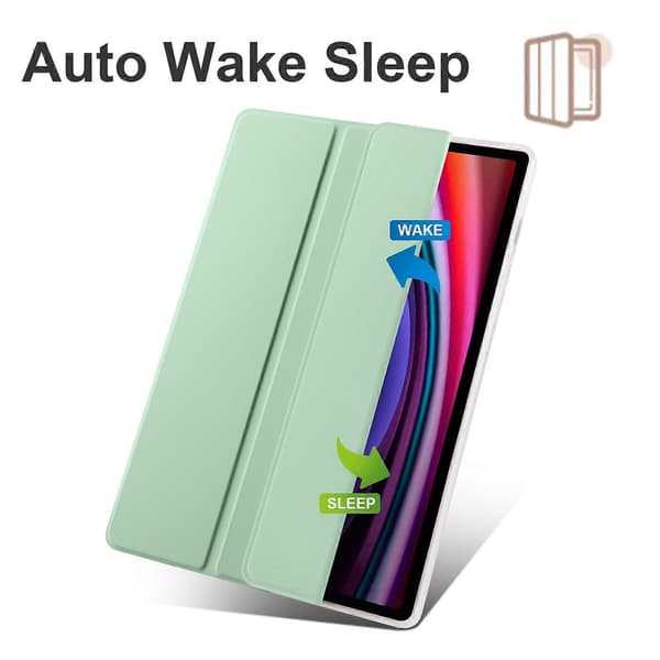 Fodral för Samsung Galaxy Tab S10+ med Pennhållare Tri-Fold Ställ Tablet Skydd Auto Wake/Sleep
