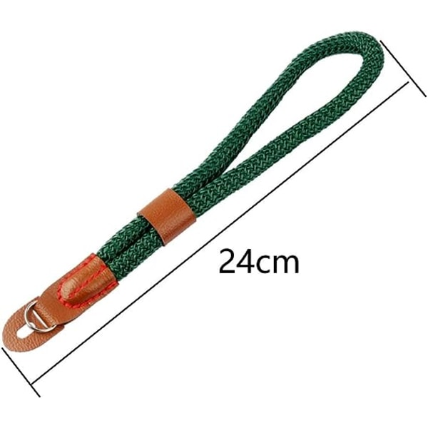 1 kpl kameran käsirannehihna mukava nylon liukumaton rannehihna järjestelmäkameroille peilittömät kamerat, vihreä