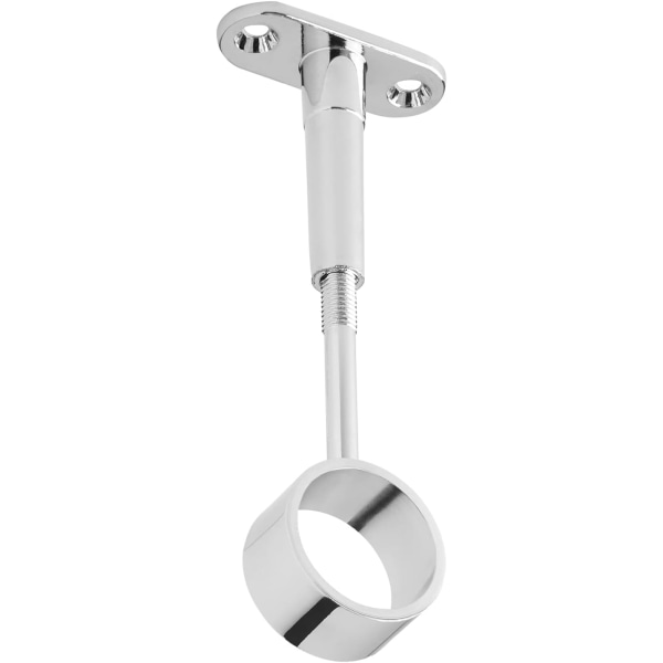 2 stk Garderobestang Sentral støtte for runde garderobestenger Ø 25 mm Garderobestang holder Garderobestang holder