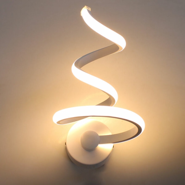 Væglampe LED Spiral Lys Kreativ Metal Væglampe Til Soveværelse Gang Stue Gang