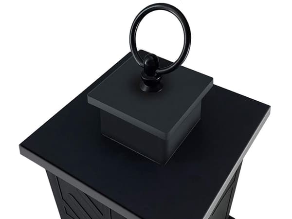 Dekorativ LED-lanterne - Batteridrevet elektrisk pejs