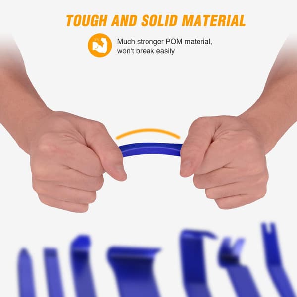8PCS Auto Trim Scratch Pry Car Audio Dash Door Panel Window Molding Fastener Remover Tool Kit-Blå