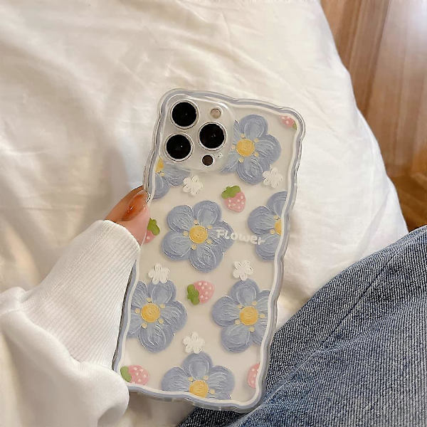 Kompatibel med iPhone 11 Skal för Tjej, Fullständigt Kameralinsskydd Skal Mode Slim Mjuk Silikon TPU Skydd
