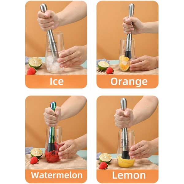750 ML Cocktailmixset i rostfritt stål, 7 delars barverktygssats för jul, årsdag
