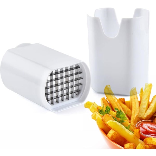 Grönsaks- och Pommes Frites-Skärare, Multifunktionell Potatis-Chips-Skärare med Rostfria Stålblads, Mathackare, Grönsaks- och Fruktskärare (1-pack)