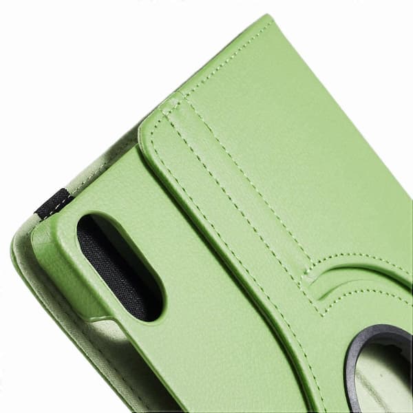 For Honor Pad X8a/Pad X9 Etui Roterende Stativ PU Læder+PC Tablet Cover med Elastikbånd - Grøn