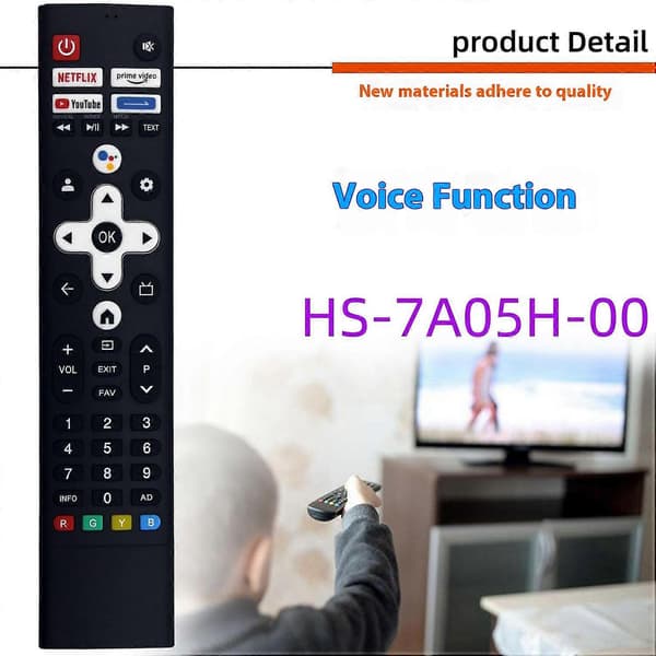 HS-7A05H-00 Fjernkontroll for Skyworth Coocaa TV Stemmestyring Erstatning